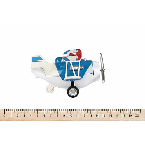 Літак металевий інерційний Same Toy Aircraft синій