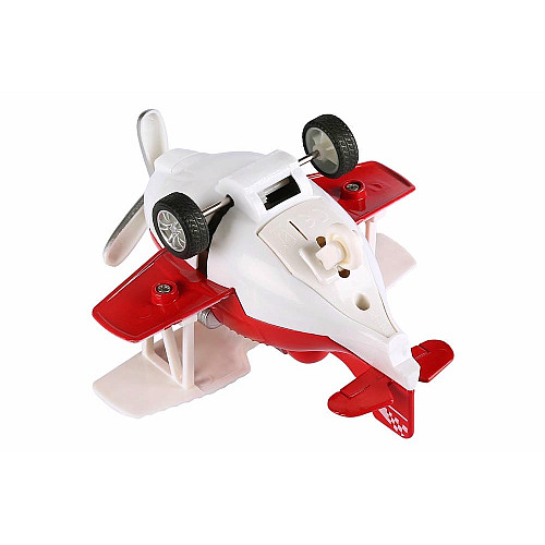 Літак металевий інерційний Same Toy Aircraft червоний
