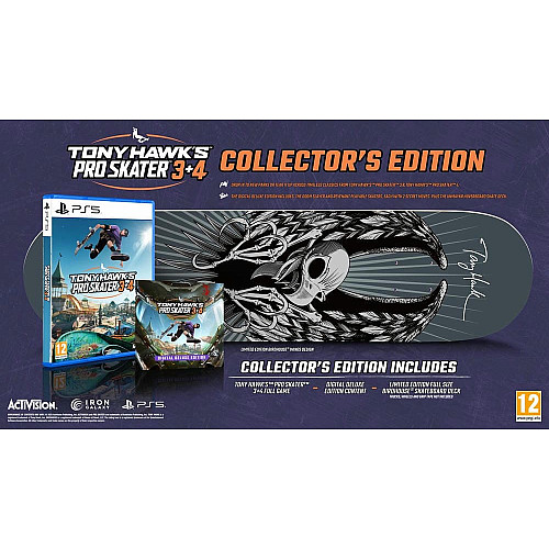 Гра консольна PS5 Tony Hawk Pro Skater 3+4 Collector's Edition, BD диск
