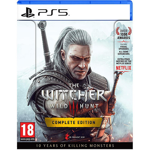 Гра консольна PS5 The Witcher 3: Wild Hunt Complete Edition + 10th Anniversary Steelbook, BD диск