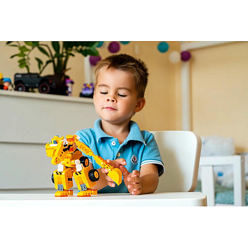 Конструктор-трансформер Super Wings Small Blocks 2в1 Buildable Transforming Vehicle Донни (Donnie)
