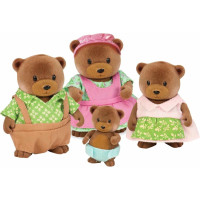 Набор фигурок Li`l Woodzeez Семья Медведей 4ед, книга EN