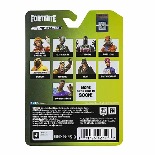 Коллекционная фигурка Fortnite Micro Legendary Skull Trooper - Green, 6см