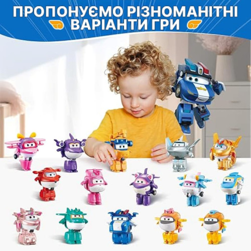 Ігрова фігурка-трансформер Super Wings Transform-a-Bots Люсі (Lucie), 5см