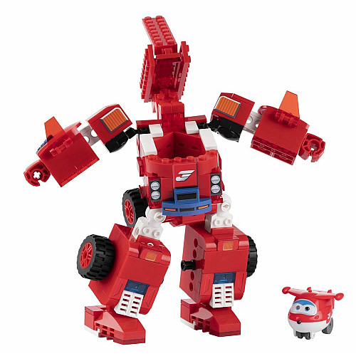 Конструктор-трансформер Super Wings Small Blocks 2в1 Buildable Transforming Vehicle Джетт (Jett)