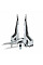 Игровая коллекционная фигурка Star Wars Medium Vehicle Транспорт и фигурка Kom'rk-Class Mandalorian Starfighter 12.5см