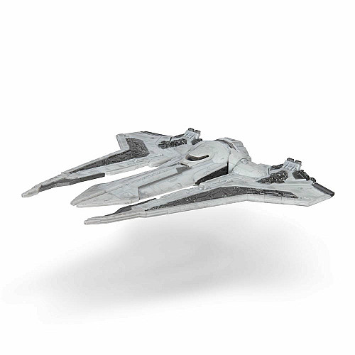 Игровая коллекционная фигурка Star Wars Medium Vehicle Транспорт и фигурка Kom'rk-Class Mandalorian Starfighter 12.5см