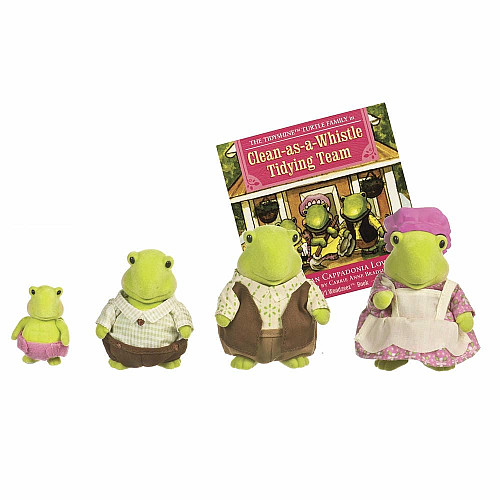 Набор фигурок Li`l Woodzeez Семья Ракушек 4ед, книга EN
