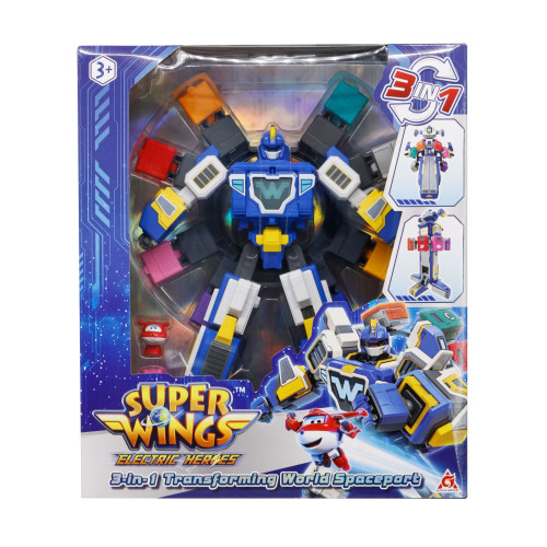 Ігровий набір Super Wings Transforming Всесвітній космодром 3в1