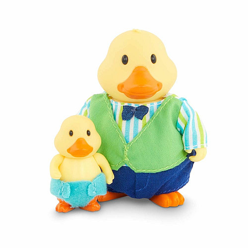 Набор фигурок Li`l Woodzeez Семья Уток 4од, книга EN