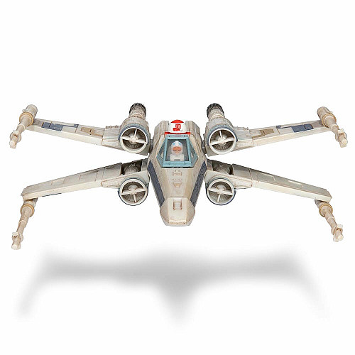 Ігрова колекційна фігурка Star Wars Medium Vehicle Транспорт та фігурка X-Wing (Blue 1) + Antoc Merric & R2-R9 12.5см