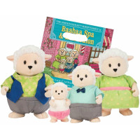 Набір фігурок Li'l Woodzeez Сім'я овечок 4од, книжка EN