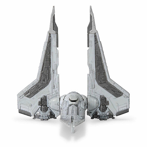 Игровая коллекционная фигурка Star Wars Medium Vehicle Транспорт и фигурка Kom'rk-Class Mandalorian Starfighter 12.5см