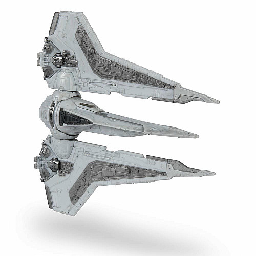 Игровая коллекционная фигурка Star Wars Medium Vehicle Транспорт и фигурка Kom'rk-Class Mandalorian Starfighter 12.5см