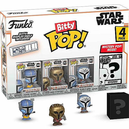Набор подарочных Funko POP (Bitty): Star Wars - Heavy Mandalorian 4pk