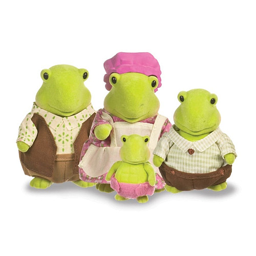 Набор фигурок Li`l Woodzeez Семья Ракушек 4ед, книга EN