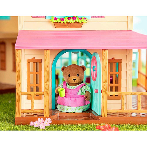 Набор фигурок Li`l Woodzeez Семья Медведей 4ед, книга EN