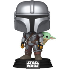 Фігурка Funko POP Star Wars: Mandalorian & Grogu - The Mandalorian w/Grogu