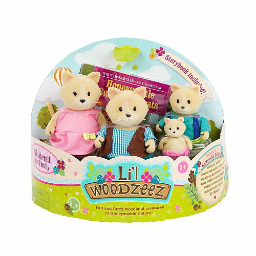 Набор фигурок Li'l Woodzeez Семья Котиков 4ед