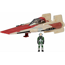 Ігрова колекційна фігурка Star Wars Small Vehicle Транспорт та фігурка A-Wing 7.5см