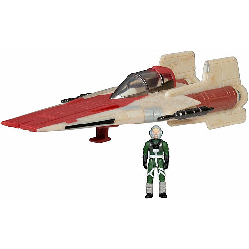 Ігрова колекційна фігурка Star Wars Small Vehicle Транспорт та фігурка A-Wing 7.5см