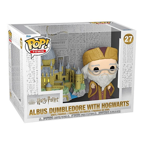 Фігурка Funko POP Town: Harry Potter - Dumbledore w/Hogwarts