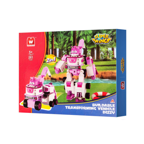 Конструктор-трансформер Super Wings Small Blocks 2в1 Buildable Transforming Vehicle Діззі (Dizzy)