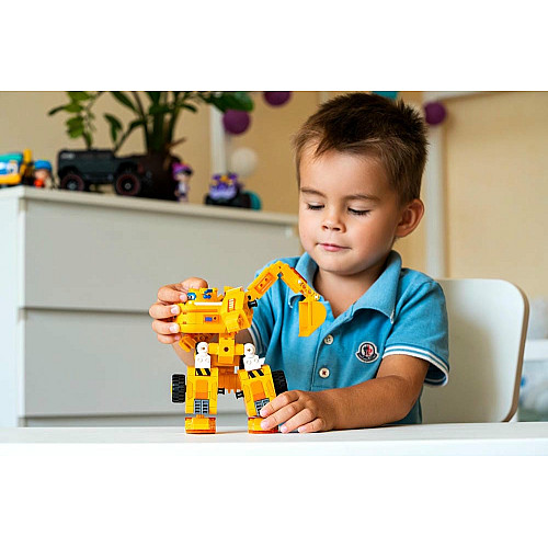 Конструктор-трансформер Super Wings Small Blocks 2в1 Buildable Transforming Vehicle Донни (Donnie)