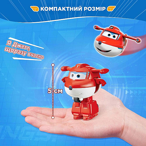 Ігрова фігурка-трансформер Super Wings Transform-a-Bots Джетт (Jett)