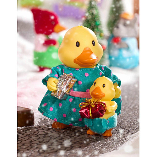 Набор фигурок Li`l Woodzeez Семья Уток 4од, книга EN