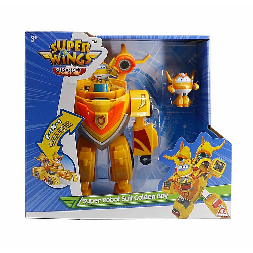 Игровой набор Super Wings Super Robot Suit Золотой Мальчик (Golden Boy)