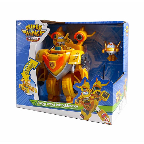 Игровой набор Super Wings Super Robot Suit Золотой Мальчик (Golden Boy)