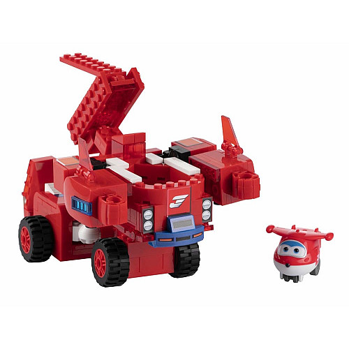 Конструктор-трансформер Super Wings Small Blocks 2в1 Buildable Transforming Vehicle Джетт (Jett)