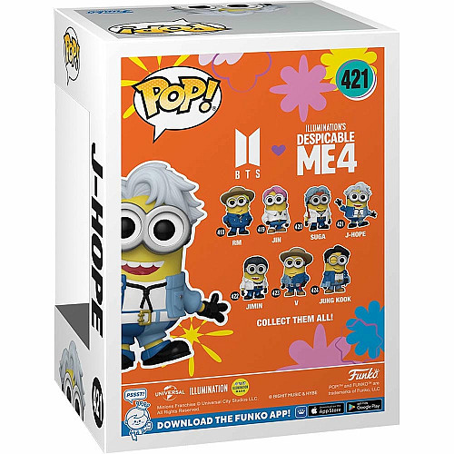Фігурка Funko POP Rocks: Minions X BTS - J-Hope