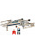 Ігрова колекційна фігурка Star Wars Medium Vehicle Транспорт та фігурка X-Wing (Blue 1) + Antoc Merric & R2-R9 12.5см