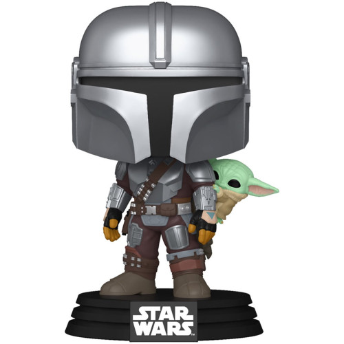 Фігурка Funko POP Star Wars: Mandalorian & Grogu - The Mandalorian w/Grogu