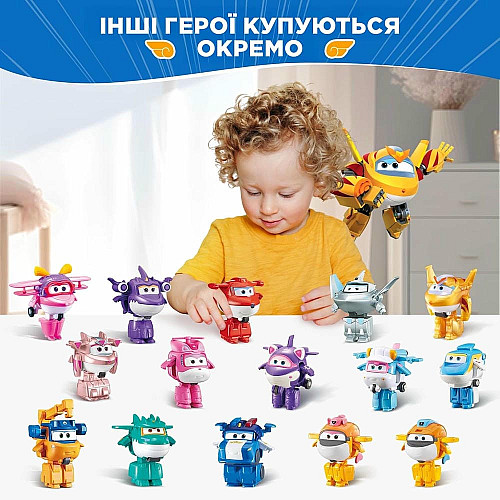 Игровая фигурка-трансформер Super Wings Transform-a-Bots Золотой Мальчик (Golden Boy)
