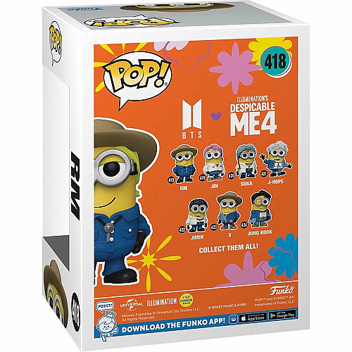 Фігурка Funko POP Rocks: Minions X BTS - RM
