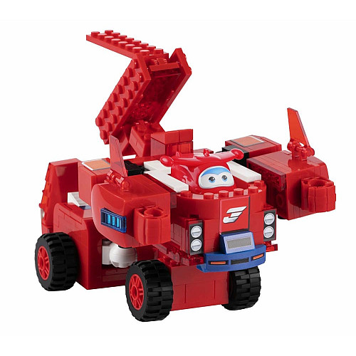 Конструктор-трансформер Super Wings Small Blocks 2в1 Buildable Transforming Vehicle Джетт (Jett)