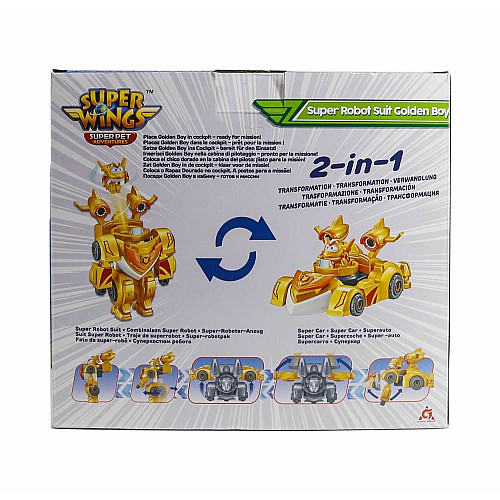 Игровой набор Super Wings Super Robot Suit Золотой Мальчик (Golden Boy)
