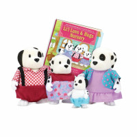 Набор фигурок Li'l Woodzeez Семья Собак 4ед, книга EN