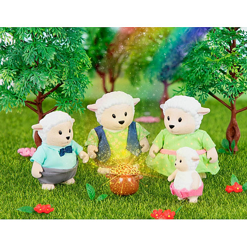 Набор фигурок Li'l Woodzeez Семья овечек 4ед, книга EN