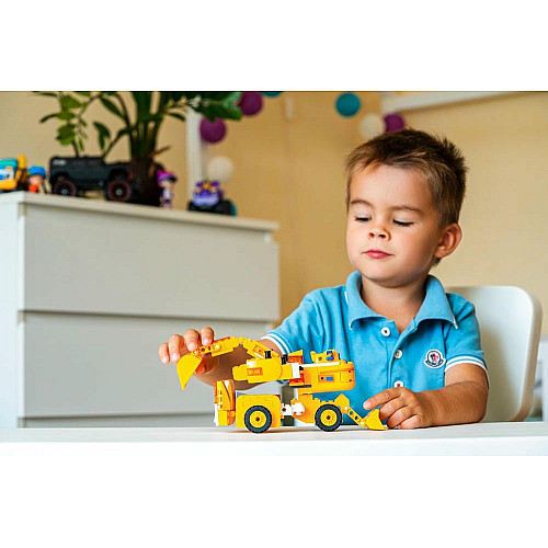 Конструктор-трансформер Super Wings Small Blocks 2в1 Buildable Transforming Vehicle Донни (Donnie)