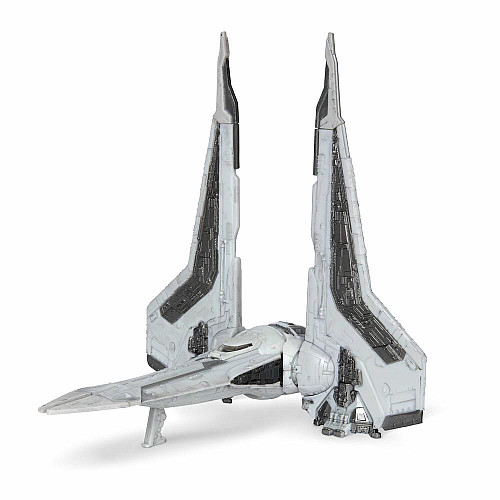 Игровая коллекционная фигурка Star Wars Medium Vehicle Транспорт и фигурка Kom'rk-Class Mandalorian Starfighter 12.5см