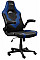Крісло Trust GXT703B Riye, ПУ шкіра, Foldable Armrests, синій