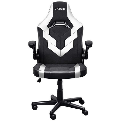 Крісло Trust GXT703W Riye, ПУ шкіра, Foldable Armrests, білий