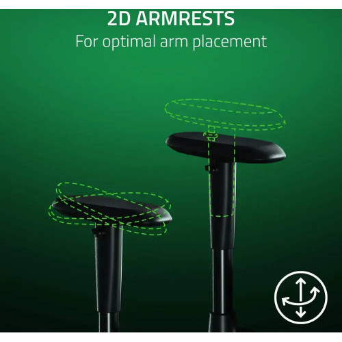 Крісло Razer Iskur V2 X, тканина, 2D-Armrests, сірий світлий