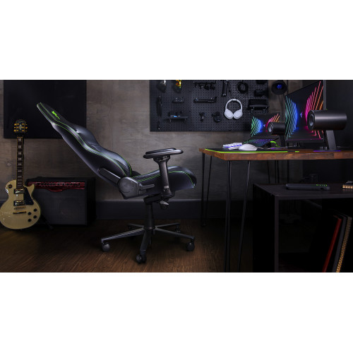 Крісло Razer Enki X  ПУ шкіра, 2D-Armrests, чорно-зелений