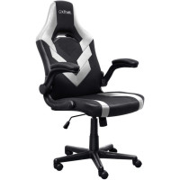 Кресло Trust GXT703W Riye, ПУ кожа, Foldable Armrests, белый