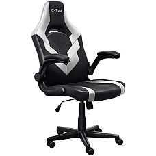 Крісло Trust GXT703W Riye, ПУ шкіра, Foldable Armrests, білий